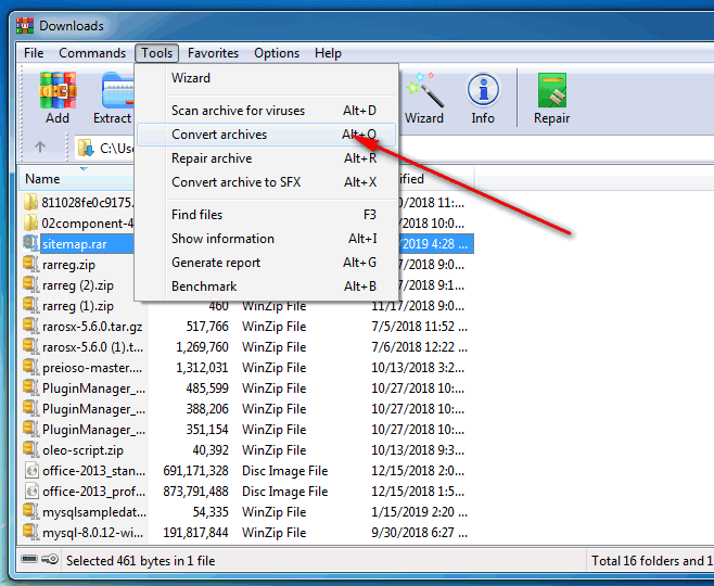 convert-RAR-to-ZIP-file-in-Winrar