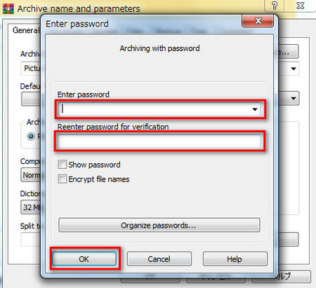 create-password-on-winrar